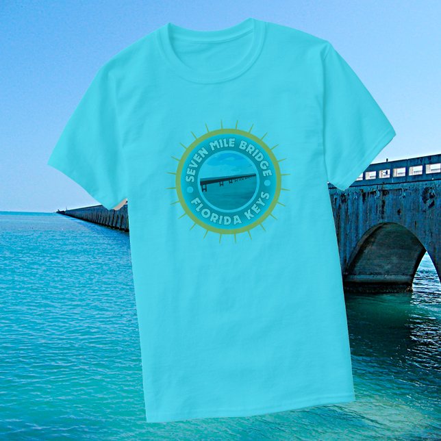 Seven Mile Bridge Florida Nycklar Tee (Skapare uppladdad)