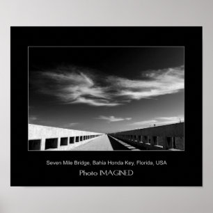 Seven Mile Bridge, Florida Nycklar, USA Poster