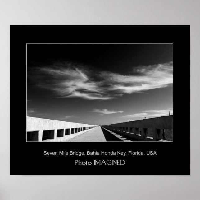 Seven Mile Bridge, Florida Nycklar, USA Poster (Framsidan)