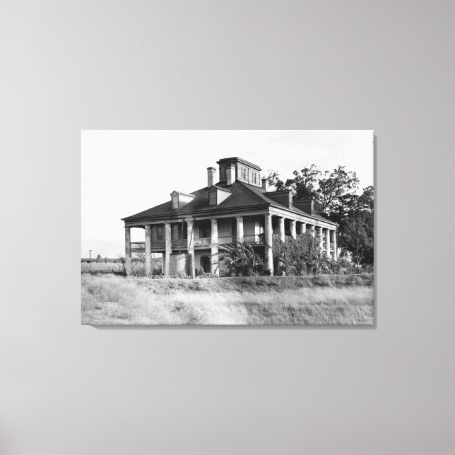 Seven Oaks Plantation, Westwego LA Kanvastryck (Framsida)