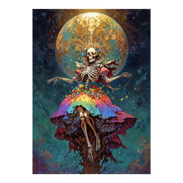 Seven Powers Santa Muerte Fototryck (Framsidan)