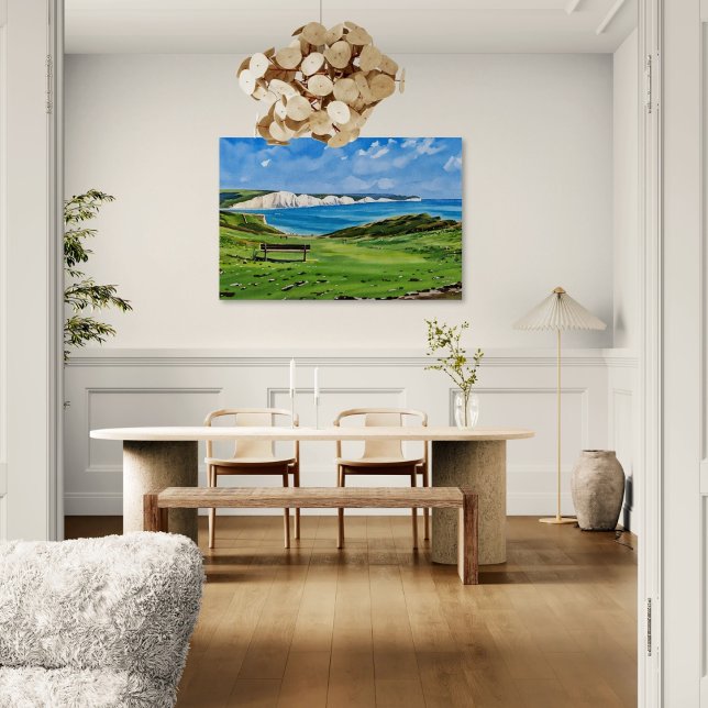 Seven Sisters Cliffs Canvastryck (Skapare uppladdad)