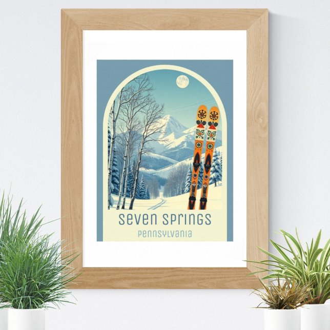 Seven Springs Pennsylvania skidort  Poster (Skapare uppladdad)