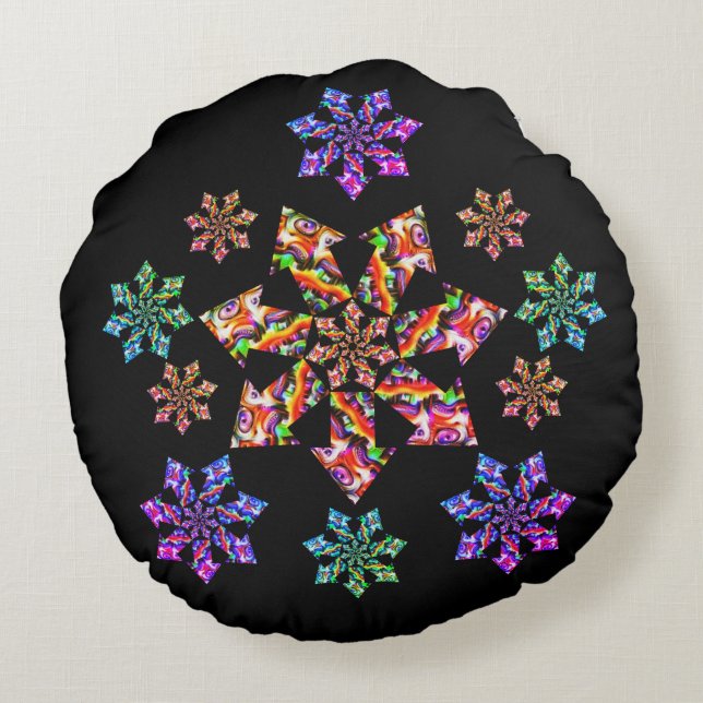 Seven Star Mantis Rund Kudde (Baksidan)