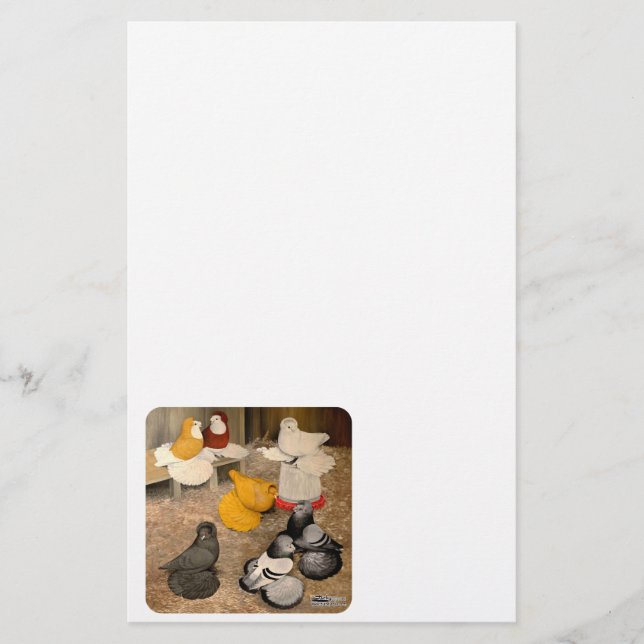 Seven Trumpeter Pigeons (Framsida)