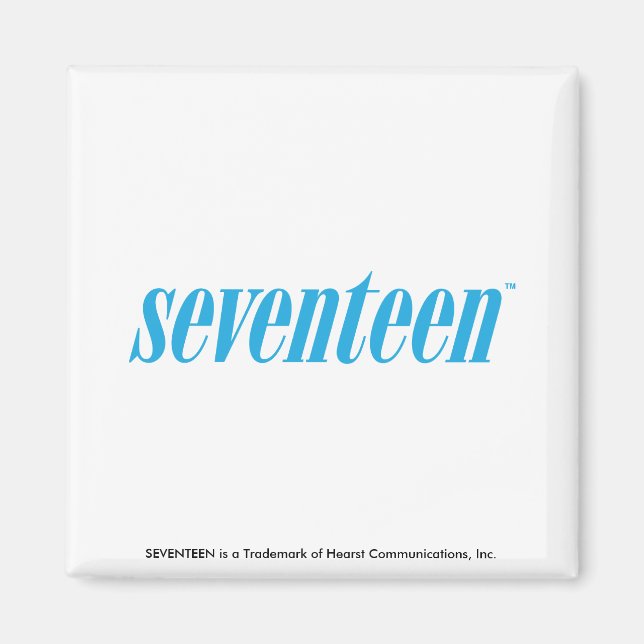 Seventeen Logotyp-Aqua Magnet (Framsidan)