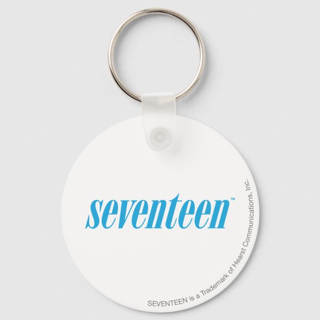 Seventeen Logotyp-Aqua Nyckelring (Framsida)