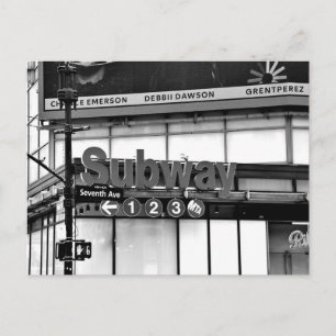 Seventh Avenue Subway Vykort