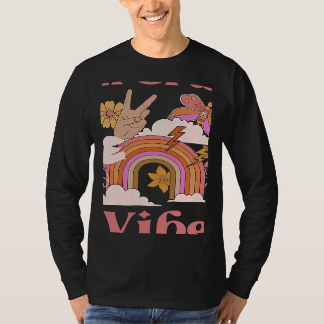 Seventh Grade Vibes Retro 7th Grade Back To School T Shirt (Framsida)
