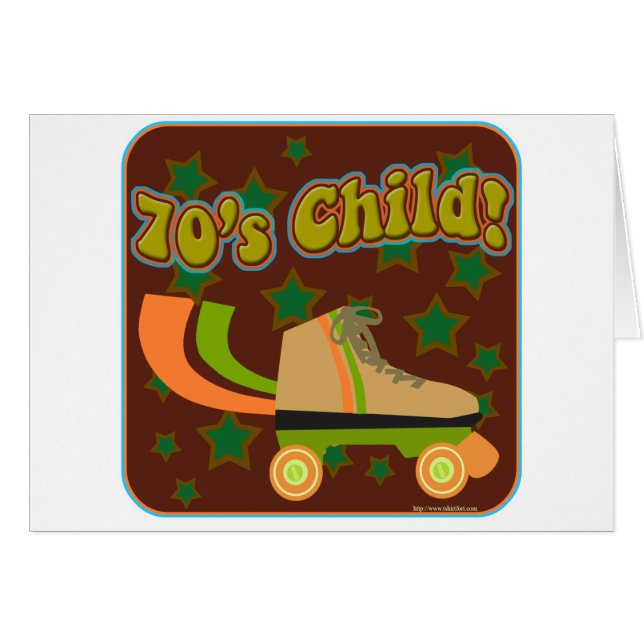 Seventiesbarn Hälsningskort (Framsidan Horizontal)