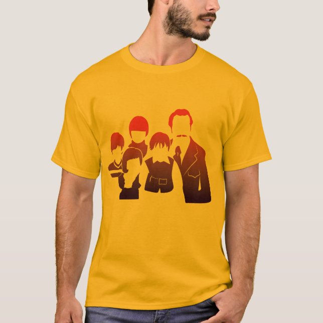 Seventiesfamilj Tee Shirt (Framsida)