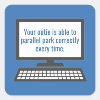 Severance Outtie Fyrkantigt Klistermärke