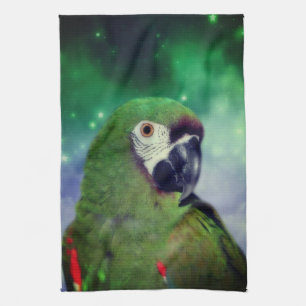Severe Macaw Parrot stäng upp Kökshandduk