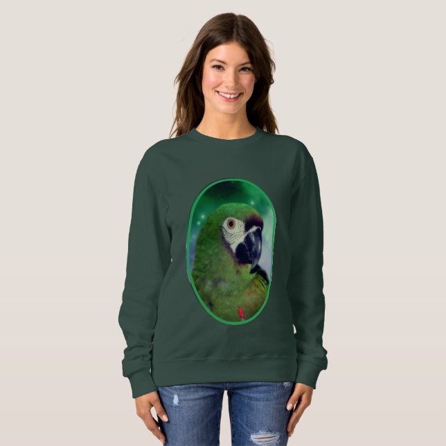Severe Macaw Parrot stäng upp T Shirt (Hel framsida)