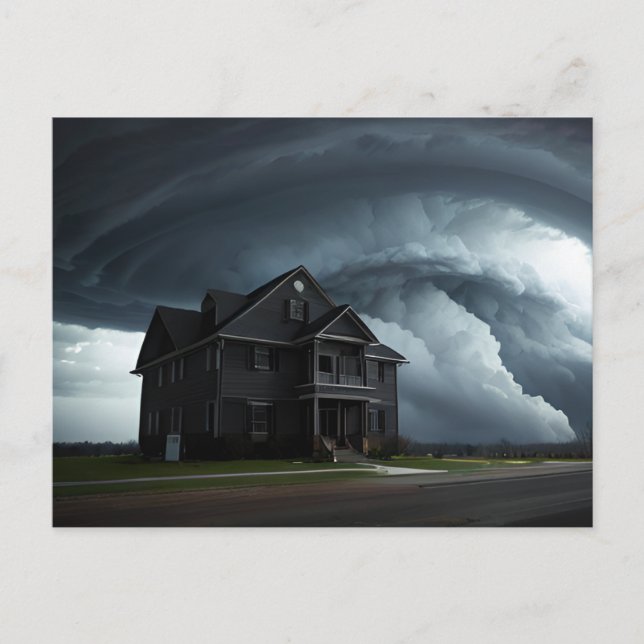 Severe Weather Storm Art Postcard Vykort (Framsida)