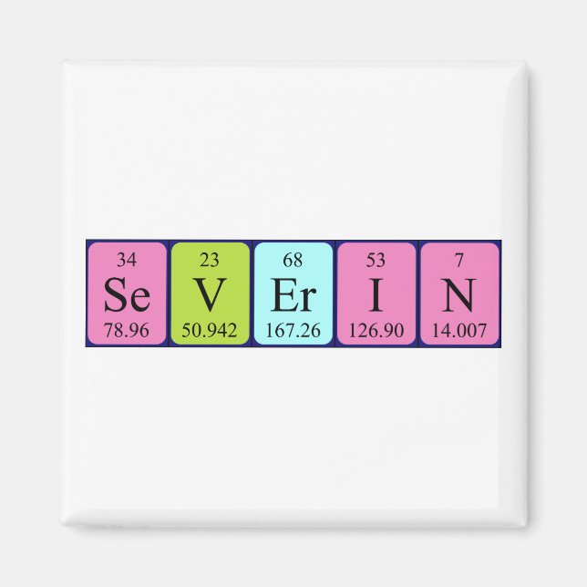 Severin Periodisk magnet bord namn (Framsidan)