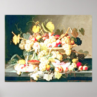 Severin Roesen - Fortsatt liv med frukt Poster