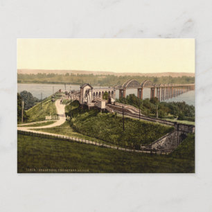 Severn Bridge, Sharpness, Gloucestershire, England Vykort
