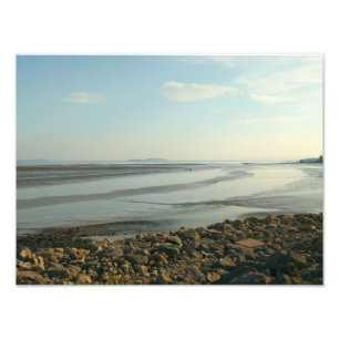 Severn Estuary nära Cardiff Bay Fototryck