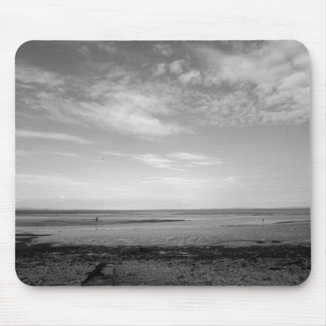 Severn Estuary vid Penarth (B&W) Musmatta (Framsidan)