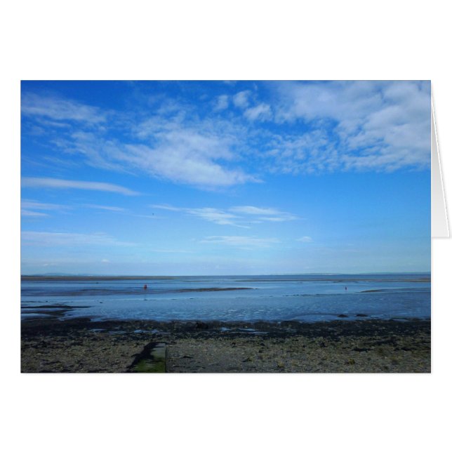 Severn Estuary vid Penarth Hälsningskort (Framsidan Horizontal)