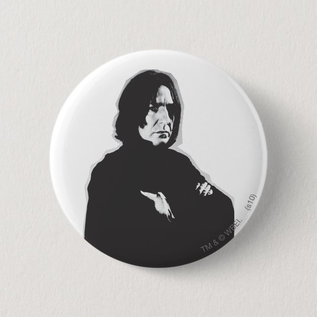 Severus Snape Arm korsad B-W Knapp (Framsida)