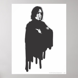 Severus Snape ärmar korsad B-W Poster