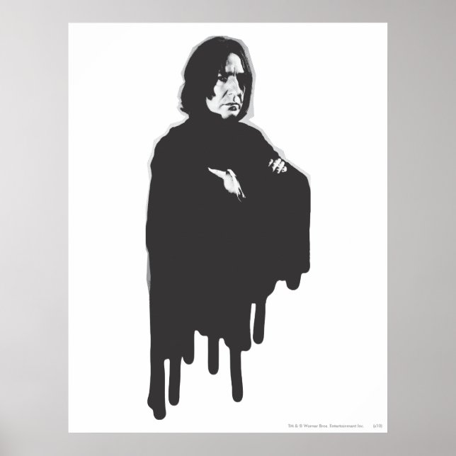 Severus Snape ärmar korsad B-W Poster (Framsidan)