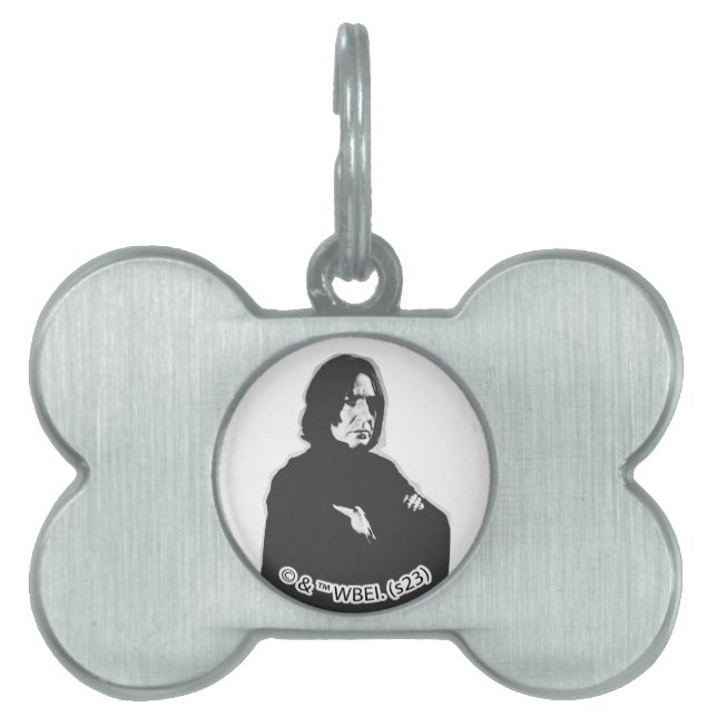 Severus Snape Armar Korsade B-W ID-bricka Husdjur (Framsidan)