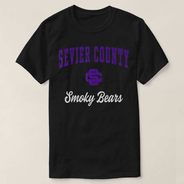 Sevier County High School Smoky Bears T Shirt (Design framsida)