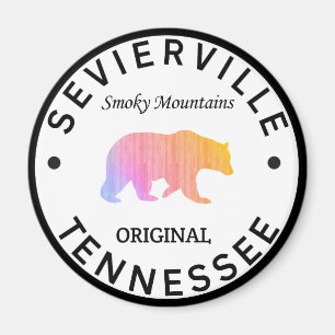 Sevierville Tennessee Underbarare rökiga bergen Magnet