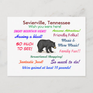 Sevierville, Tennessee Vykort