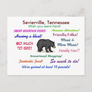 Sevierville, Tennessee Vykort