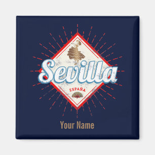 Sevilla Andalusien Spain Retro Flamenco-Vintagen Magnet
