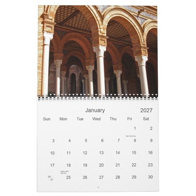 Sevilla Calendar Kalender (Jan 2027)