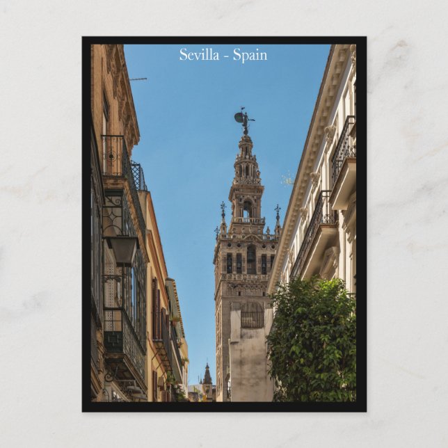 Sevilla City, Spanien Postcard Vykort (Framsida)
