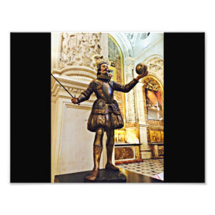 Sevilla Conquistador Statue Fototryck