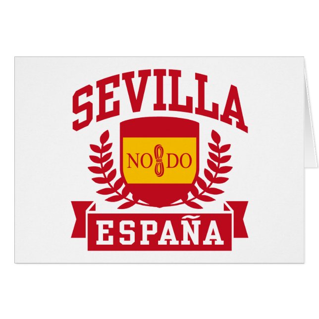 Sevilla Espana Hälsningskort (Framsidan Horizontal)