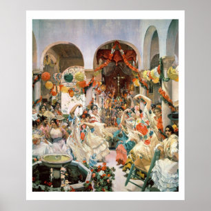 Sevilla (olja på kanvas) poster