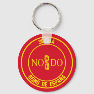 Sevilla Round Emblem Nyckelring