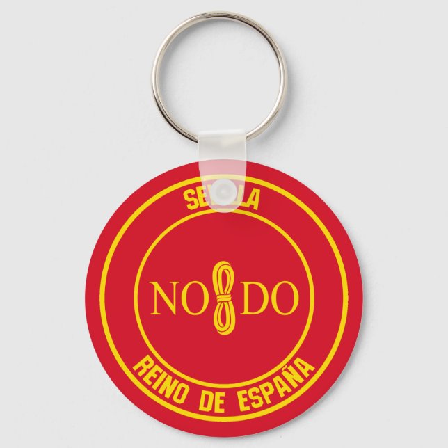 Sevilla Round Emblem Nyckelring (Framsida)