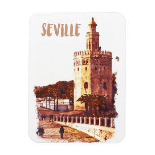 Sevilla Spanien Andalucia Travel Magnet