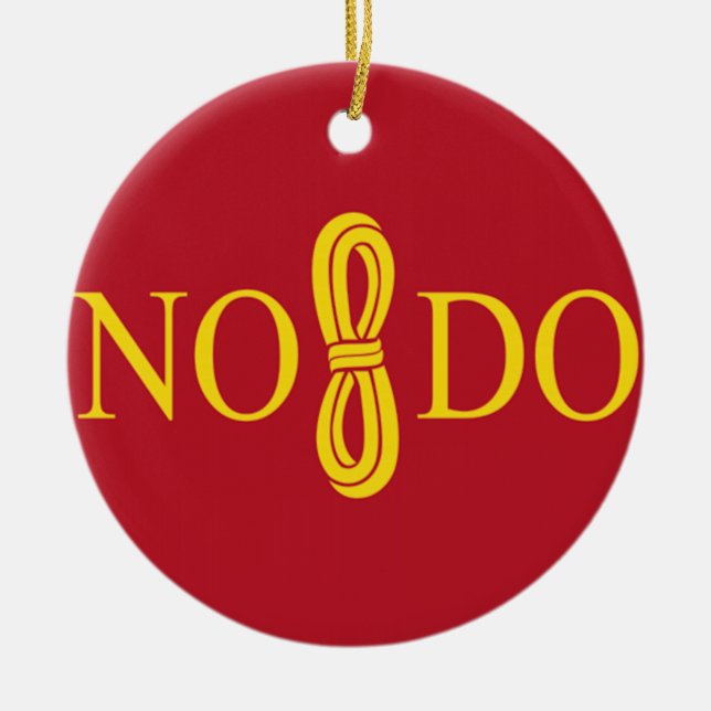 Sevilla (Spanien) flagga Julgransprydnad Keramik (Framsidan)