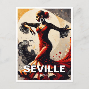 Sevilla Spanien Flamenco Dancer Vykort