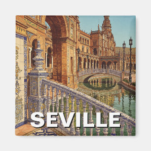Sevilla Spanien Plaza de Espana Magnet