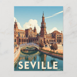 Sevilla Spanien Plaza de Espana Vykort