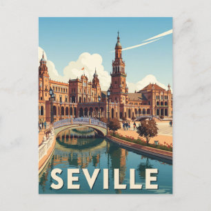 Sevilla Spanien Plaza de Espana Vykort