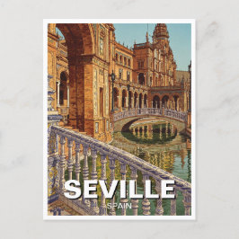 Sevilla Spanien Plaza de Espana Vykort