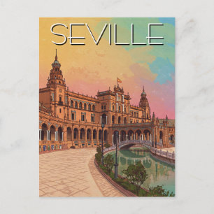 Sevilla Spanien Plaza de Espana Vykort