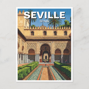 Sevilla Spanien Real Alcazar Vykort